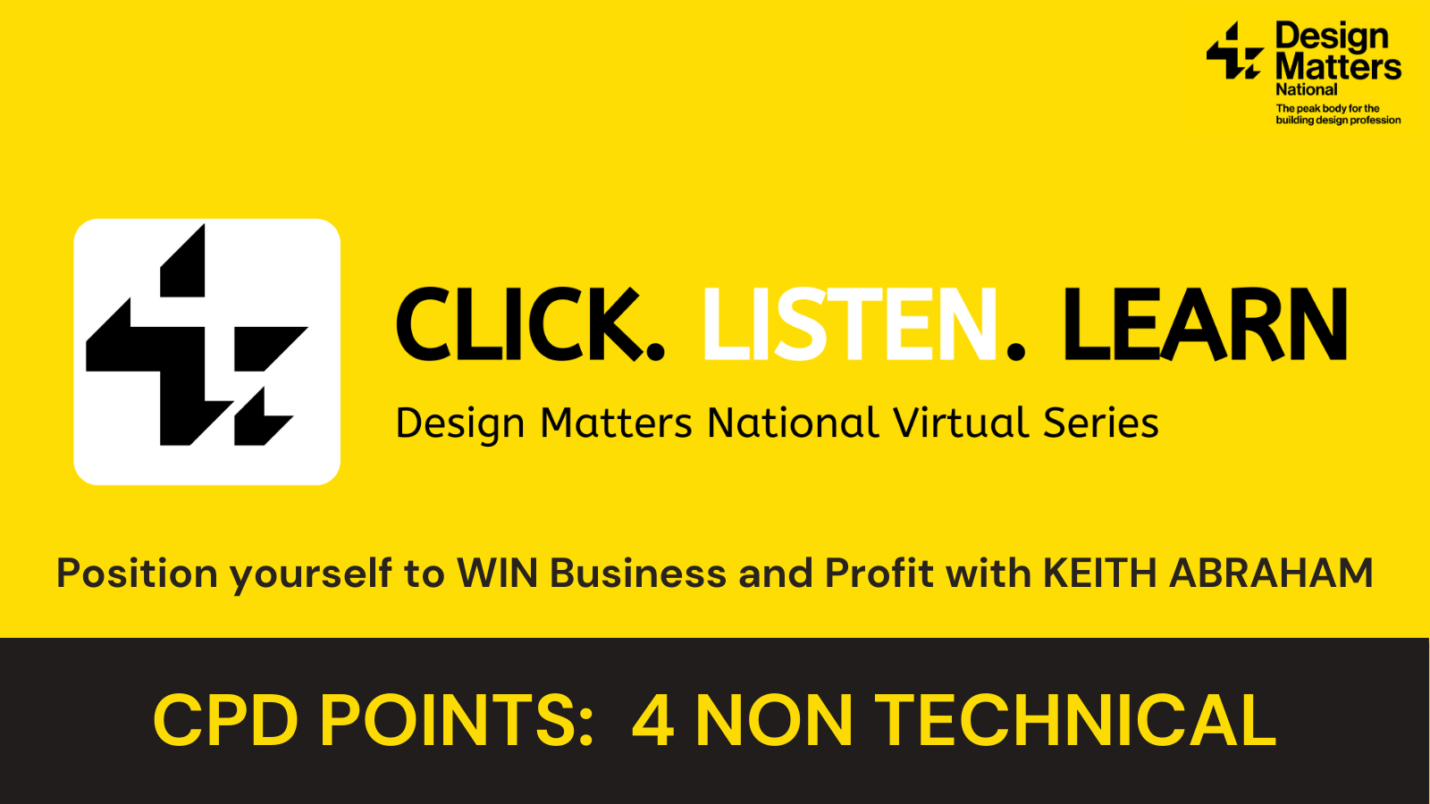 Position Yourself - Win Business & Profit with Keith Abraham